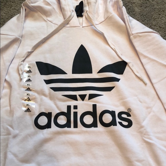 NWT Mens Adidas Trefoil Fleece Hoodie - Picture 5 of 10